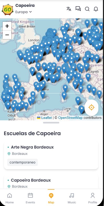 GoCapoeira app screenshot